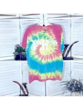 Vintage Jimi Hendrix T-shirt tie dye cotton hippie boho 70's groovy psychedelic
